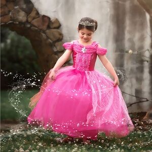 Enchanting Pink Fairy Tale Costume for Kids
